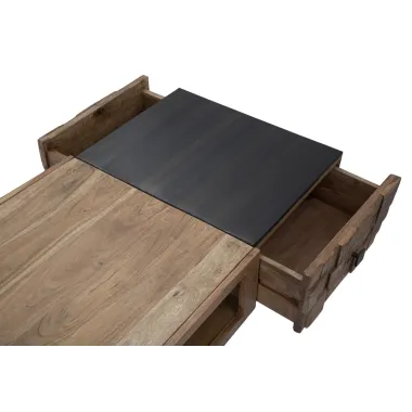 Stolik kawowy RET. Mumbai 110x60x43 cm (Drewno z Akacji Nilotyckiej)